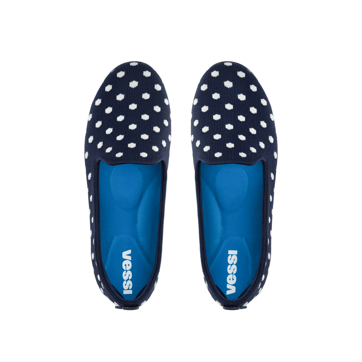 Women's Market Flat - Midnight/White Polka Dot